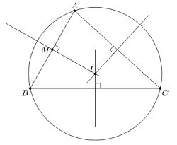 Cách xác định tâm đường tròn nội tiếp, ngoại tiếp tam giác-2