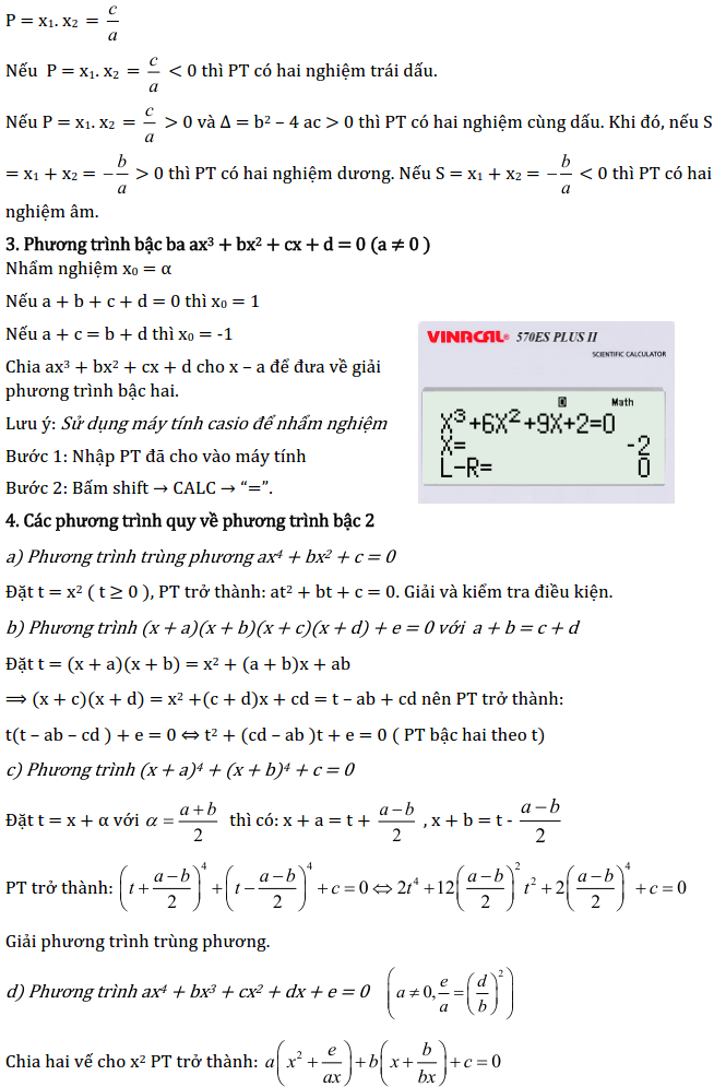 Chủ đề 3: Phương trình và Hệ phương trình - Phần Đại số-3
