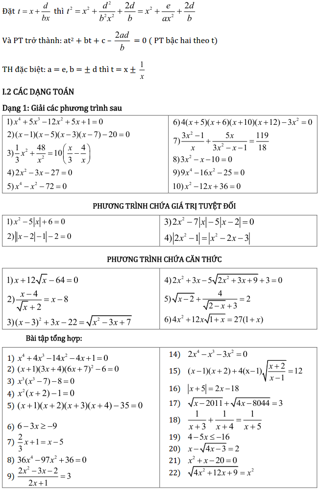 Chủ đề 3: Phương trình và Hệ phương trình - Phần Đại số-4