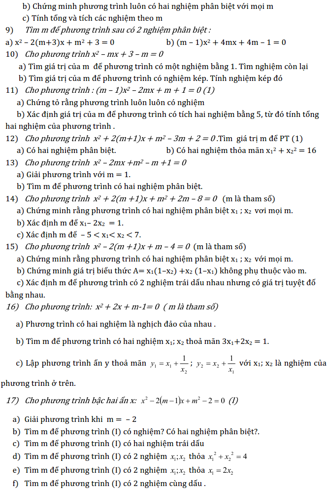 Chủ đề 3: Phương trình và Hệ phương trình - Phần Đại số-6