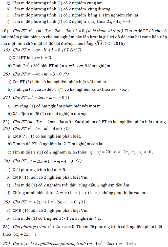 Chủ đề 3: Phương trình và Hệ phương trình - Phần Đại số-7