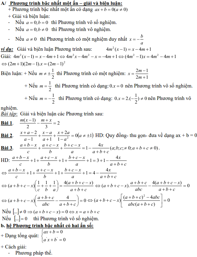 Dạng 3: Phương trình và hệ phương trình-1