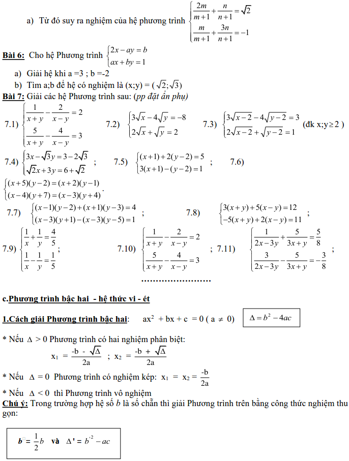 Dạng 3: Phương trình và hệ phương trình-4