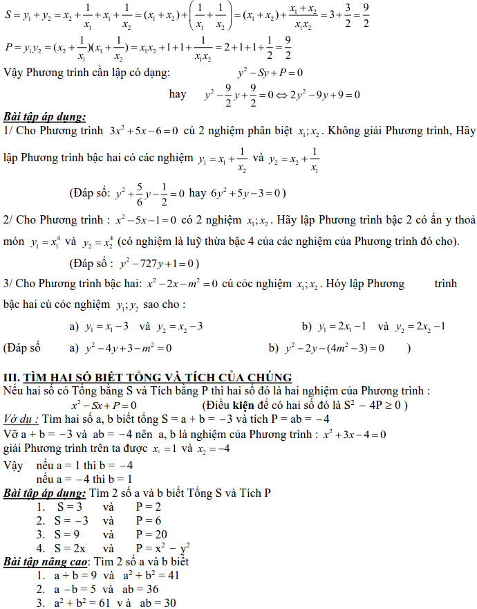 Dạng 3: Phương trình và hệ phương trình-6