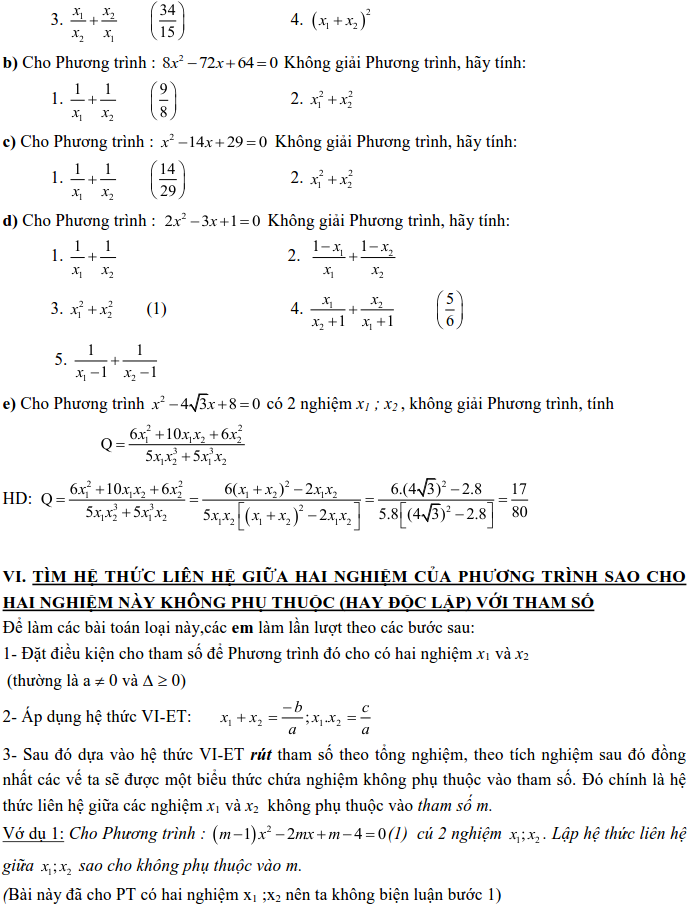 Dạng 3: Phương trình và hệ phương trình-9