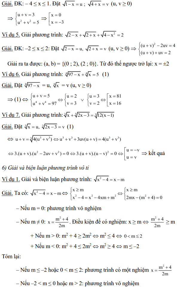 Một số phương pháp giải phương trình vô tỉ-10