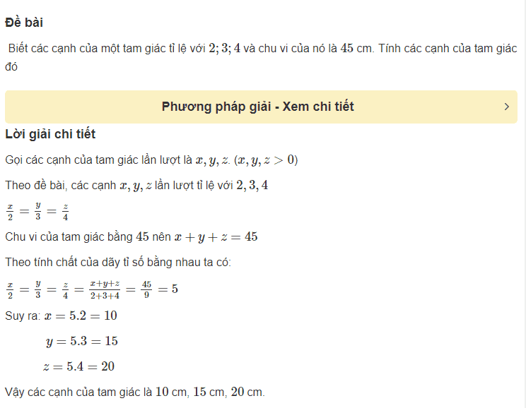 Cách giải bài toán liên quan đến một số đại lượng tỉ lệ thuận-6
