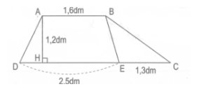 Bài tập về hình thang, tính diện tích hình thang có lời giải - Toán lớp 5